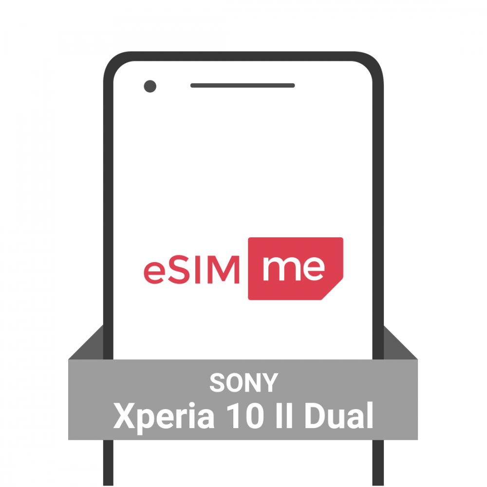 Get eSIM for your ❤︎ SONY Xperia 10 II Dual | eSIM.me